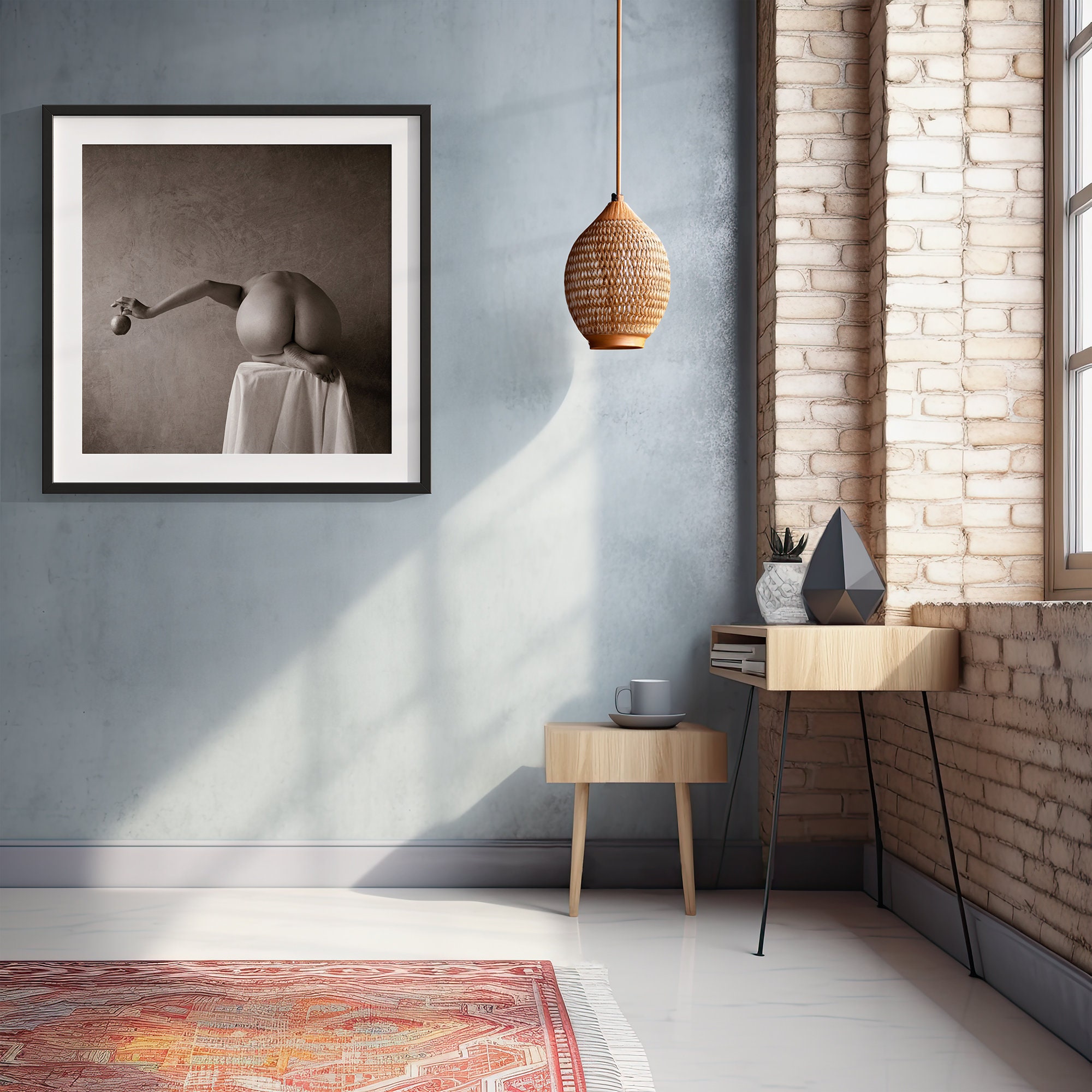 Forbidden Fruit Tasteful Nude Photo Butt Art Print Naked Women Butt Art