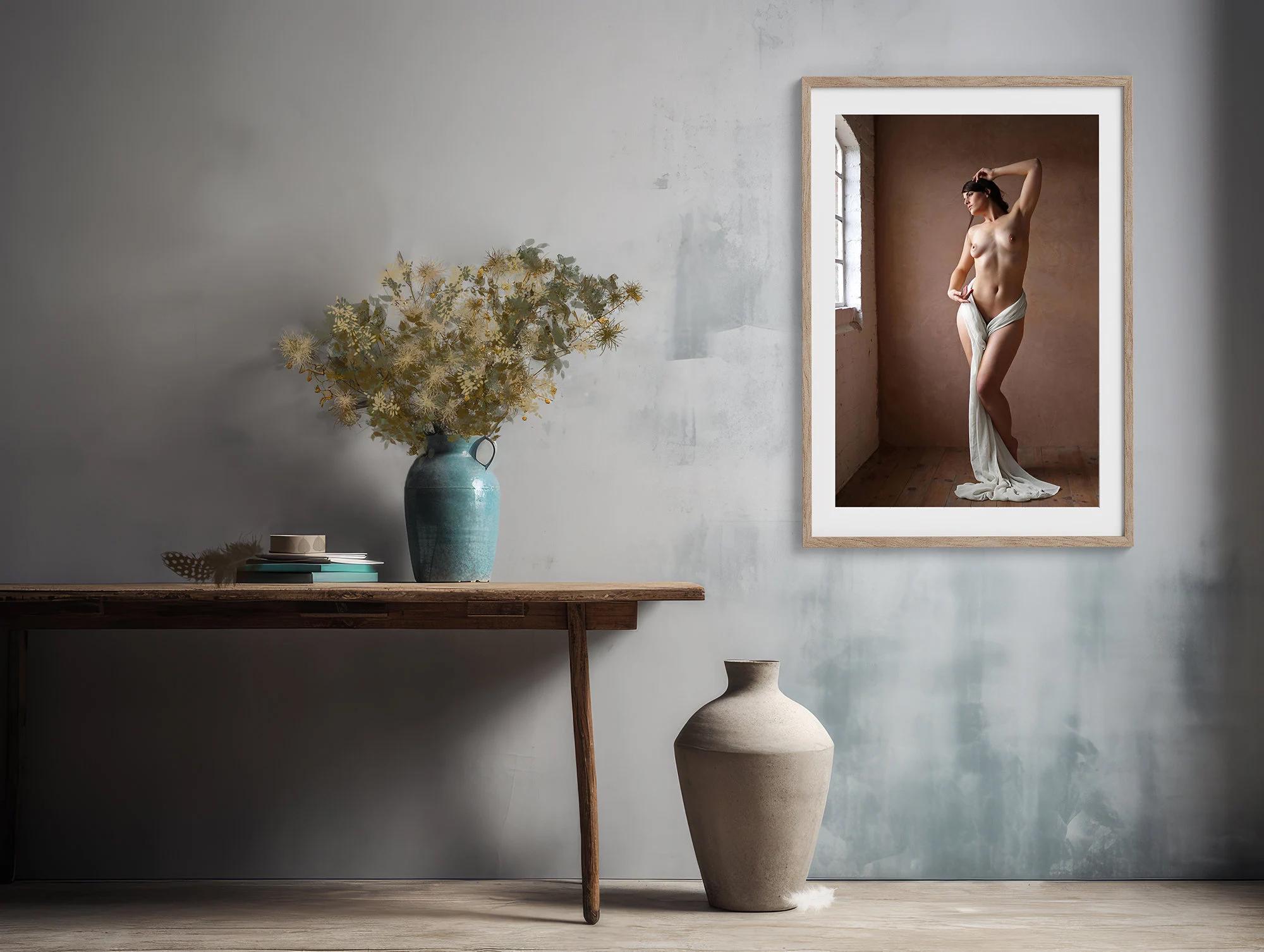 The Statue | Nude Muse Photography | Sensual Photo Print | Classy Nude