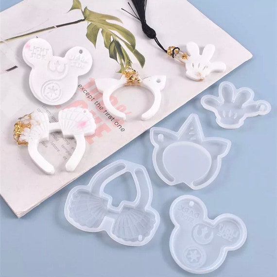 Mouse Ear Keychain Mold | Mouse Head Mold | Silicone Molds | Resin Molds | Resin Crafting Molds | Silicone Resin Mold