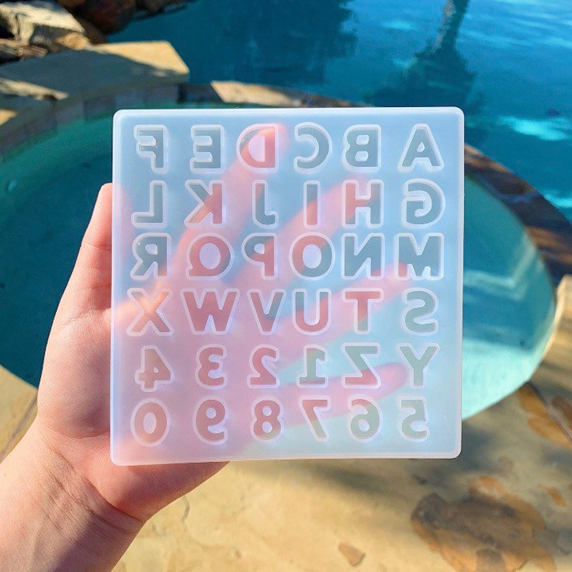 Small Letter Mold Initial Letter Mold Resin Molds Small Etsy