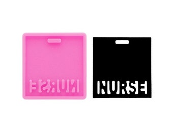 Nurse Badge Mold | Nurse Mold | Badge Holder Mold | Badge Holder Mold | Nurse Badge | Resin Badge | Resin Mold | Silicone Mold | Resin