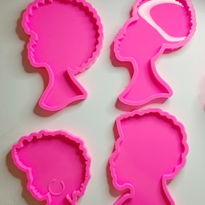 Women’s Head Coaster Mold | Women Coaster Mold | Artist Coaster Mold | Silicone Molds | Resin Molds | Resin Crafting Molds | Silicone Resin