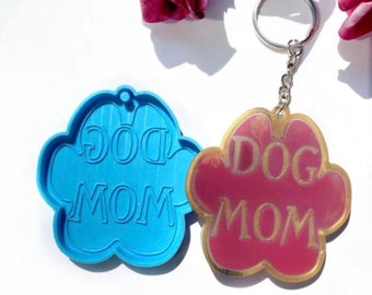 Dog Mom Keychain Mold | Dog Keychain Mold | Resin Mold | Resin Dog Keychain Mold | Resin Supplies | Resin Keychain Making | Dog Tag Mold