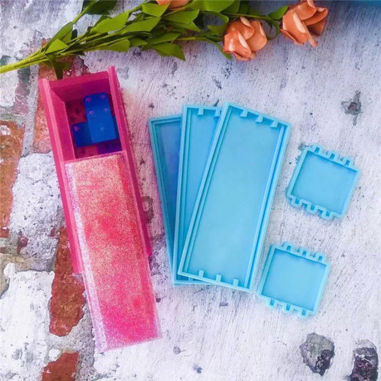 Domino Storage Box Mold Domino Box Mold Silicone Molds Etsy