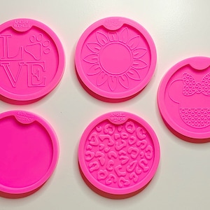 Car Cup Coaster Molds | Car Coaster Mold | Coaster Mold | Silicone Molds | Resin Supplies | Silicone Molds for Resin