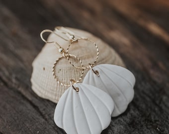 The Seashell’s | Polymer Clay | Statement Dangles