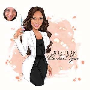 Esthetician Logo Design, Aesthetician Portrait, Nurse Logo, Salon Logo Design, Therapy Care Logo, Beautician Logo, Face Care Logo Design
