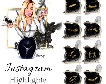 Influencer Collection Instagram Story Highlight Covers Etsy
