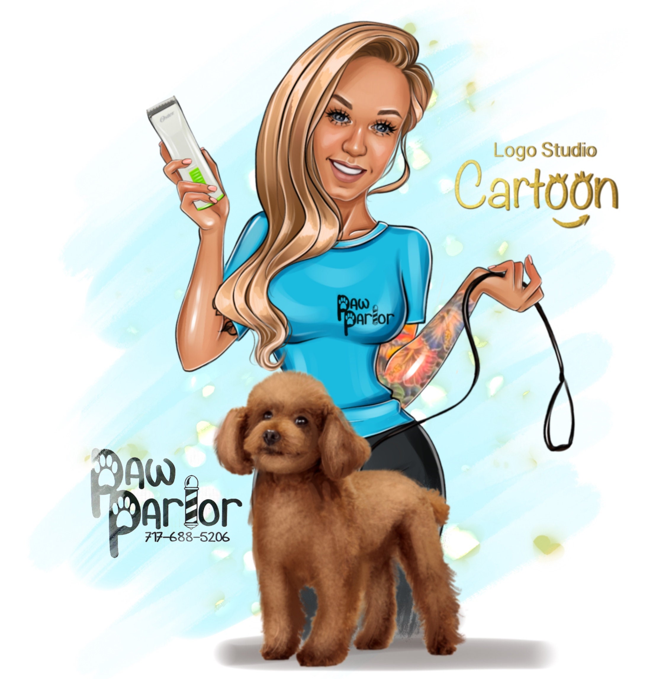 Pet Groomer Logo Design Pet Shop Logo Groomer Animal Logo | Etsy