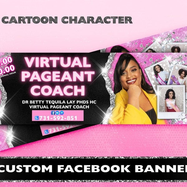 Custom Facebook Banner, Web Banner, Social Media Banner, Glam, Makeup, Boutique, Lashes, Beauty Banner, Editable Facebook Timeline Covers