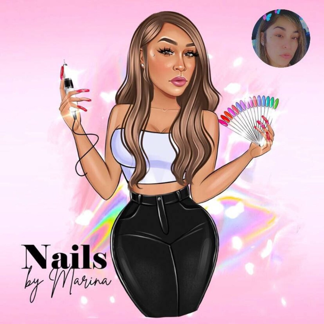 Nail Artist Logo, Nail Studio Logo, Logo With Color Street Nail Strips