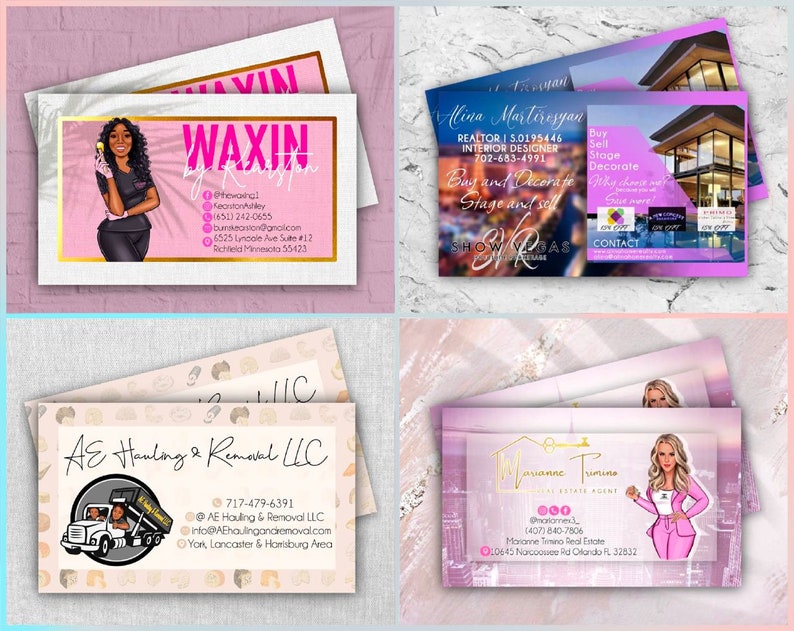 Custom Business Cards Design Business Card With Cartoon Logo Etsy Custom business cards design business card with cartoon logo etsy