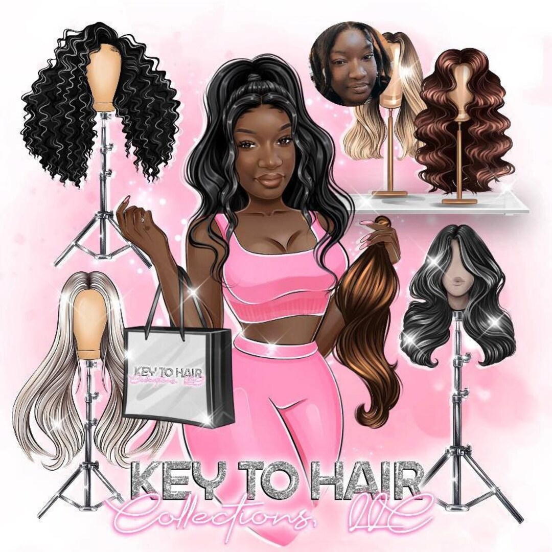 Hair Extensions Logo Design, Hair Extension Master Logo, Hair Bundles