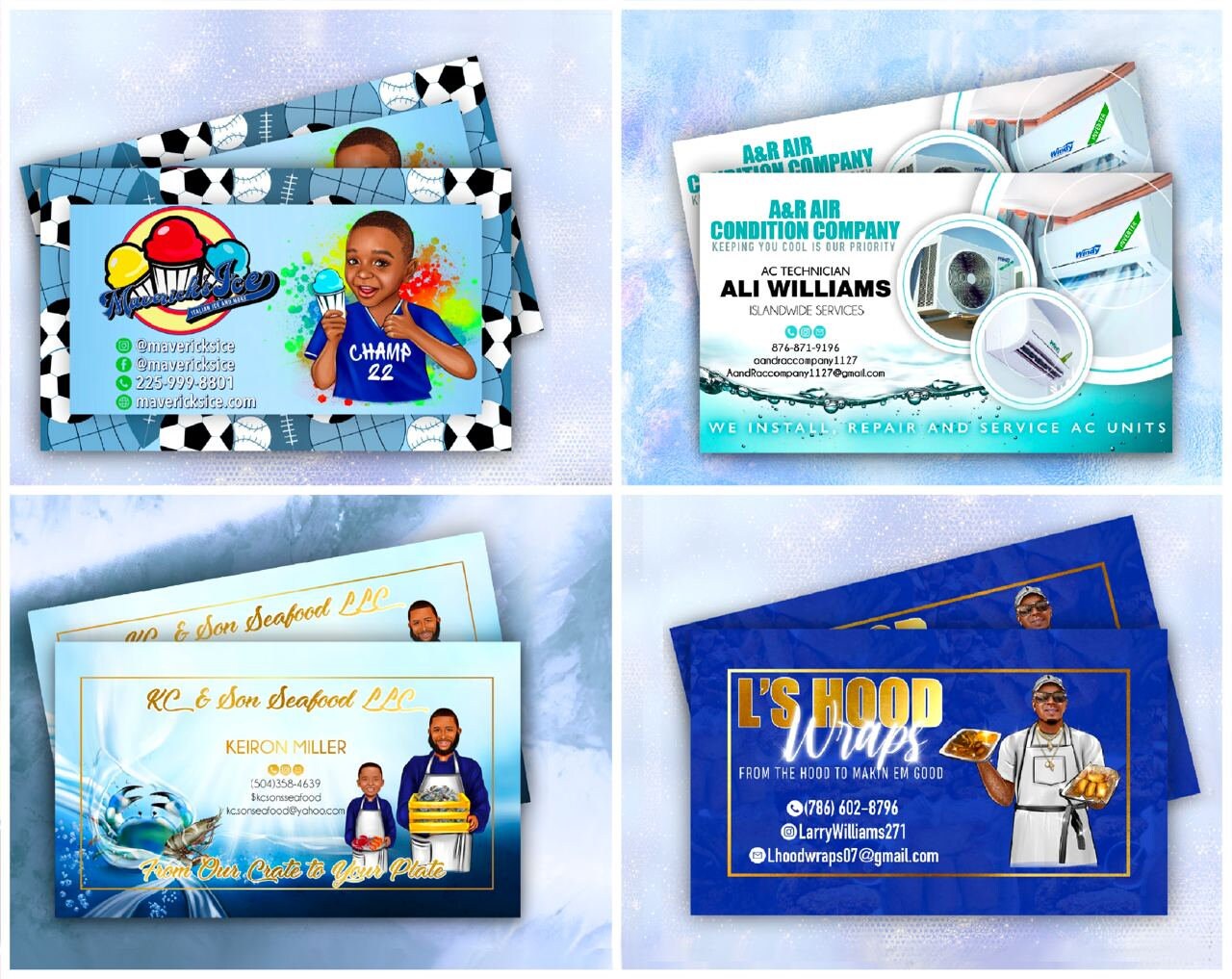 Custom Business Cards Design for Kids Cartoon Logo - Etsy