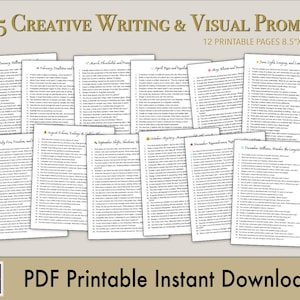 365 Creative Writing / Visual Prompts | Daily Inspiration for Writers and Artists | Journal Prompts & Art Ideas