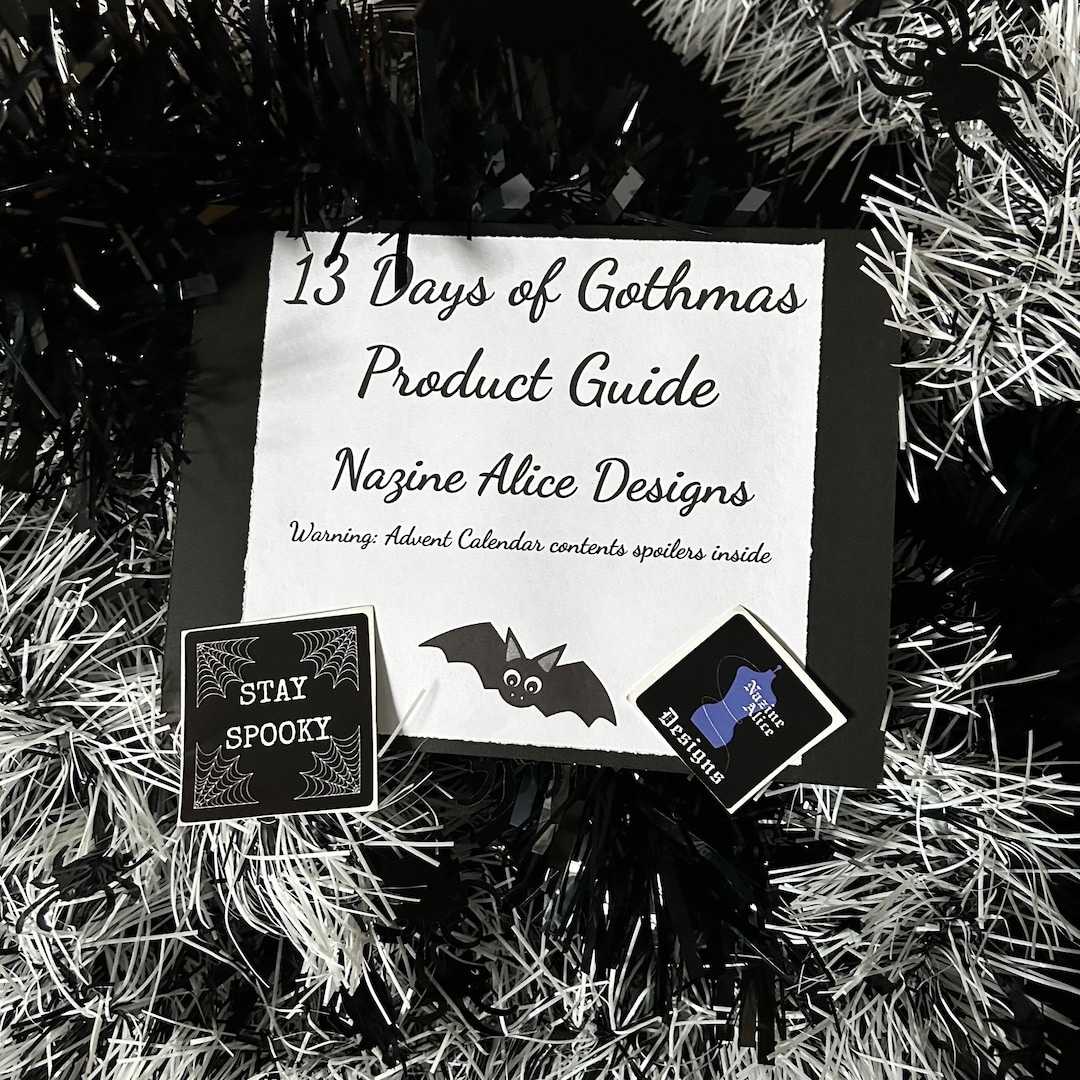 Goth Advent Calendar 13 Days of Hexmas Halloween Advent Etsy UK