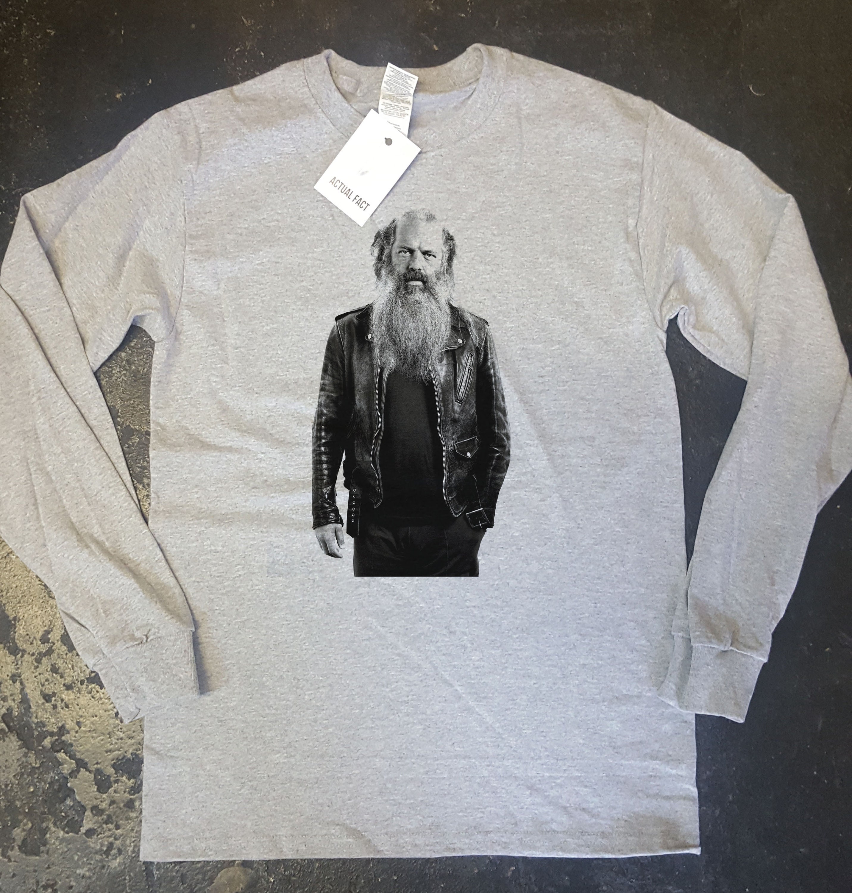 Rick rubin grey long sleeve customised t shirts all sizes | Etsy