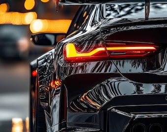 Black BMW M Photography Print – Modern Car Poster (Digital Download)