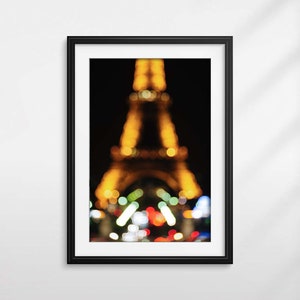 Eiffel Tower Lights at Night - Fine Art Print