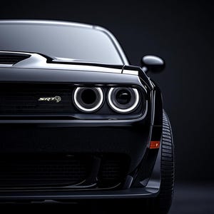 Challenger SRT Digital Image Download – Muscle Car Photography Print, Modern Automotive Poster, Mopar Garage Decor
