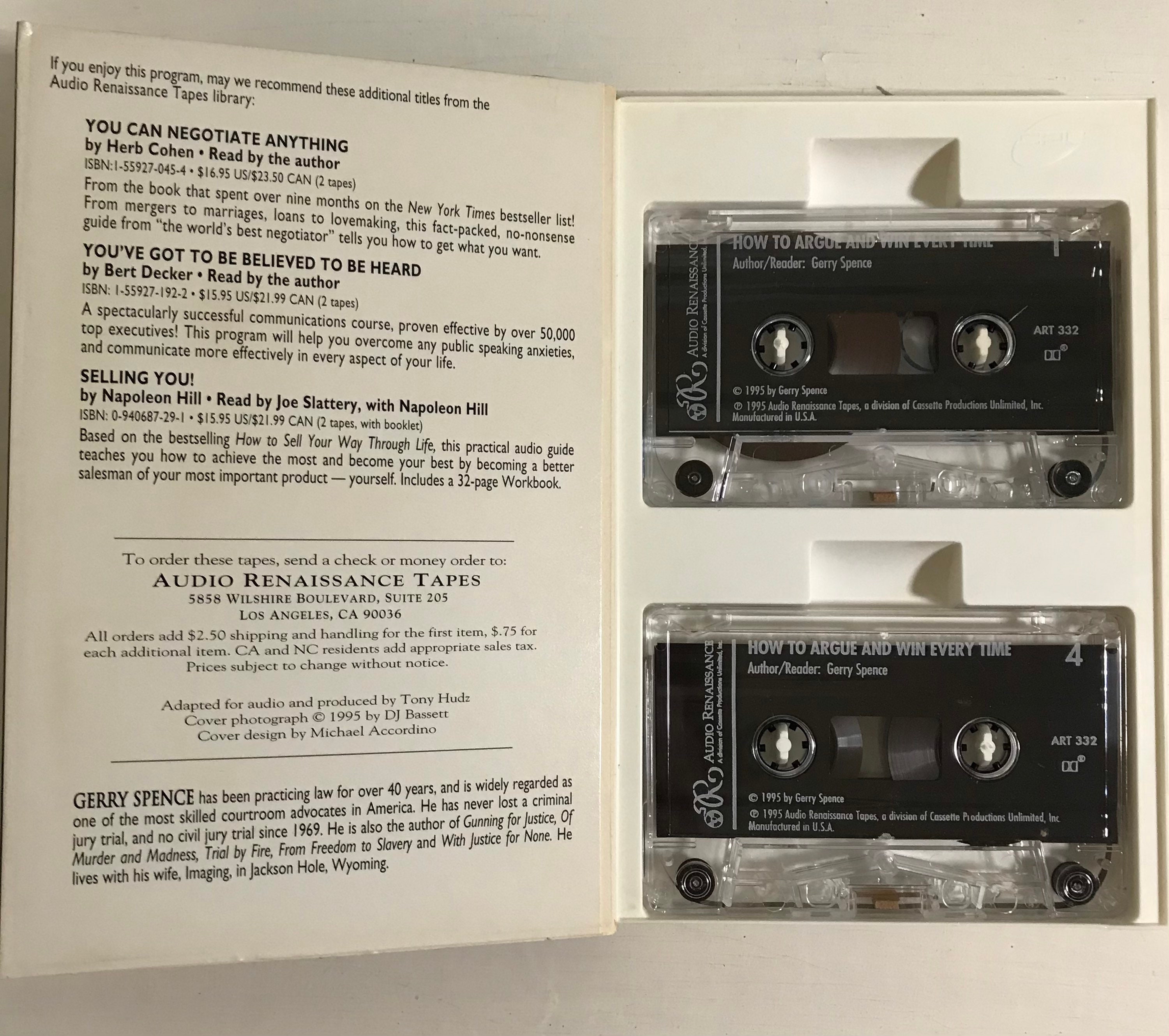 Audio Book Cassette Tapes. Choice of Lot. 3 Authors Ed Etsy