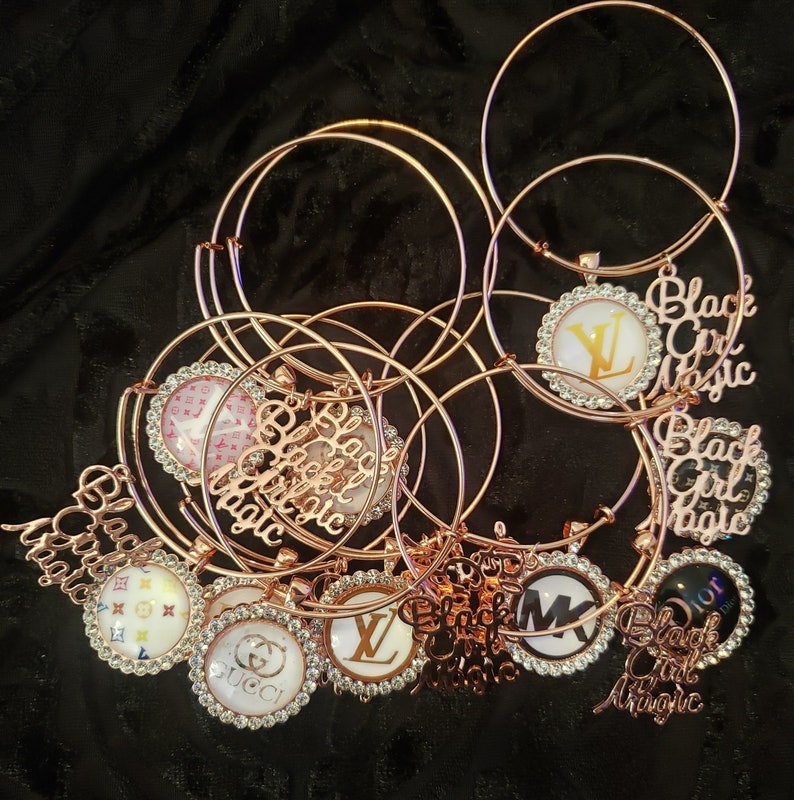 Designer charm bracelet Etsy