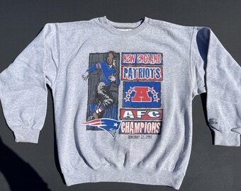 New England Patriots AFC Champions Jan 12 1997 Sweatshirt XL