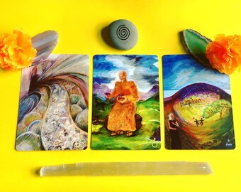 Lectura de tarot pregrabada de 15 minutos / 3 cartas