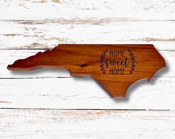 North Carolina House Warming Gift, Personalized Cheese Board, Kitchen Charcuterie Serving Board, Custom Cutting Board, Chopping Serving Tray