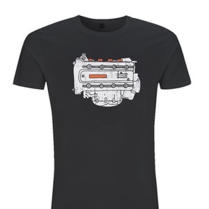 BMW K100 motor-T-shirt | BMW K100 | Cafe Racer-T-shirt | BMW Bike Engine-T-shirt heren | Cafe Racer-kleding | Flying Brick-T-shirt | K100 Flying Brick