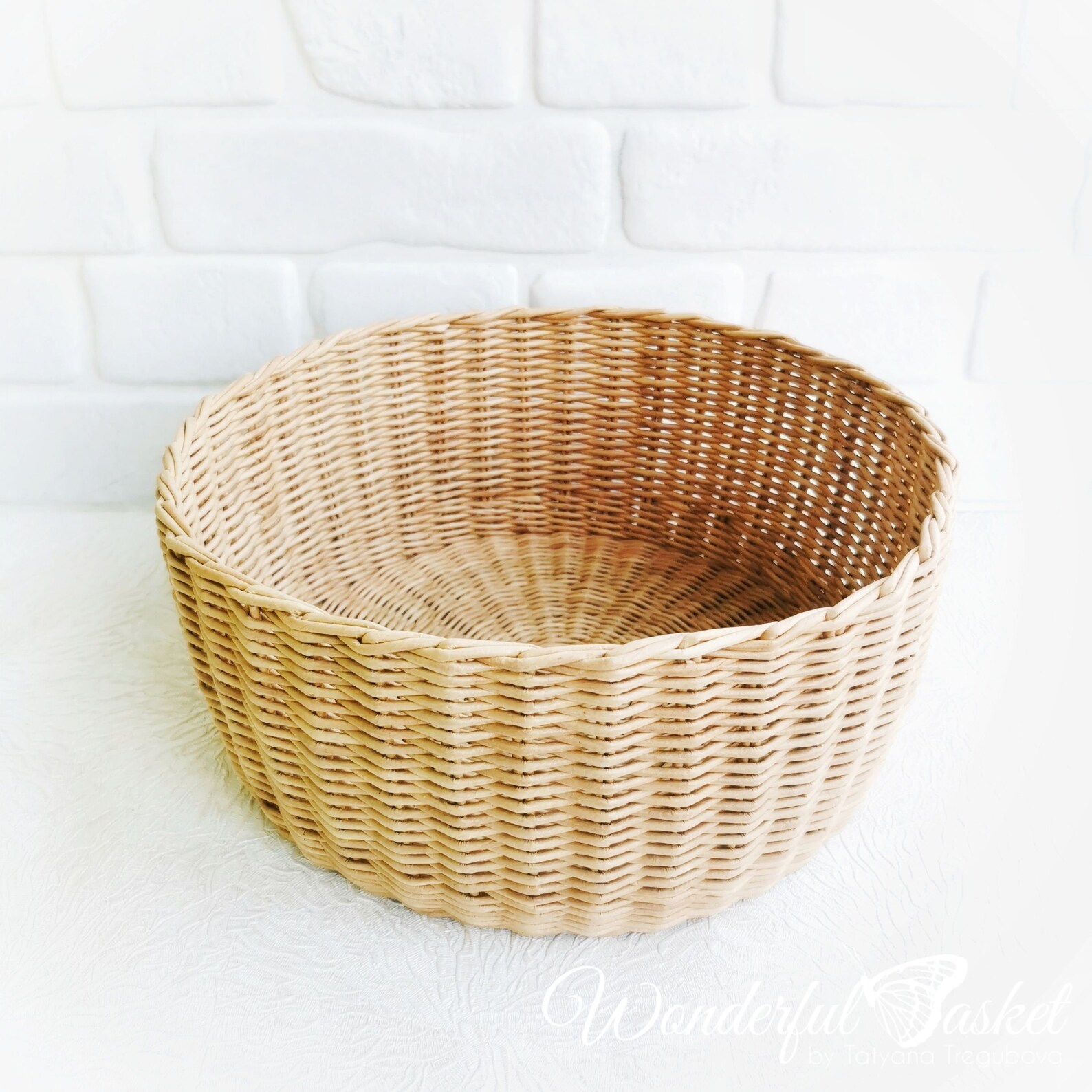 Wicker storage basket for toy Etsy