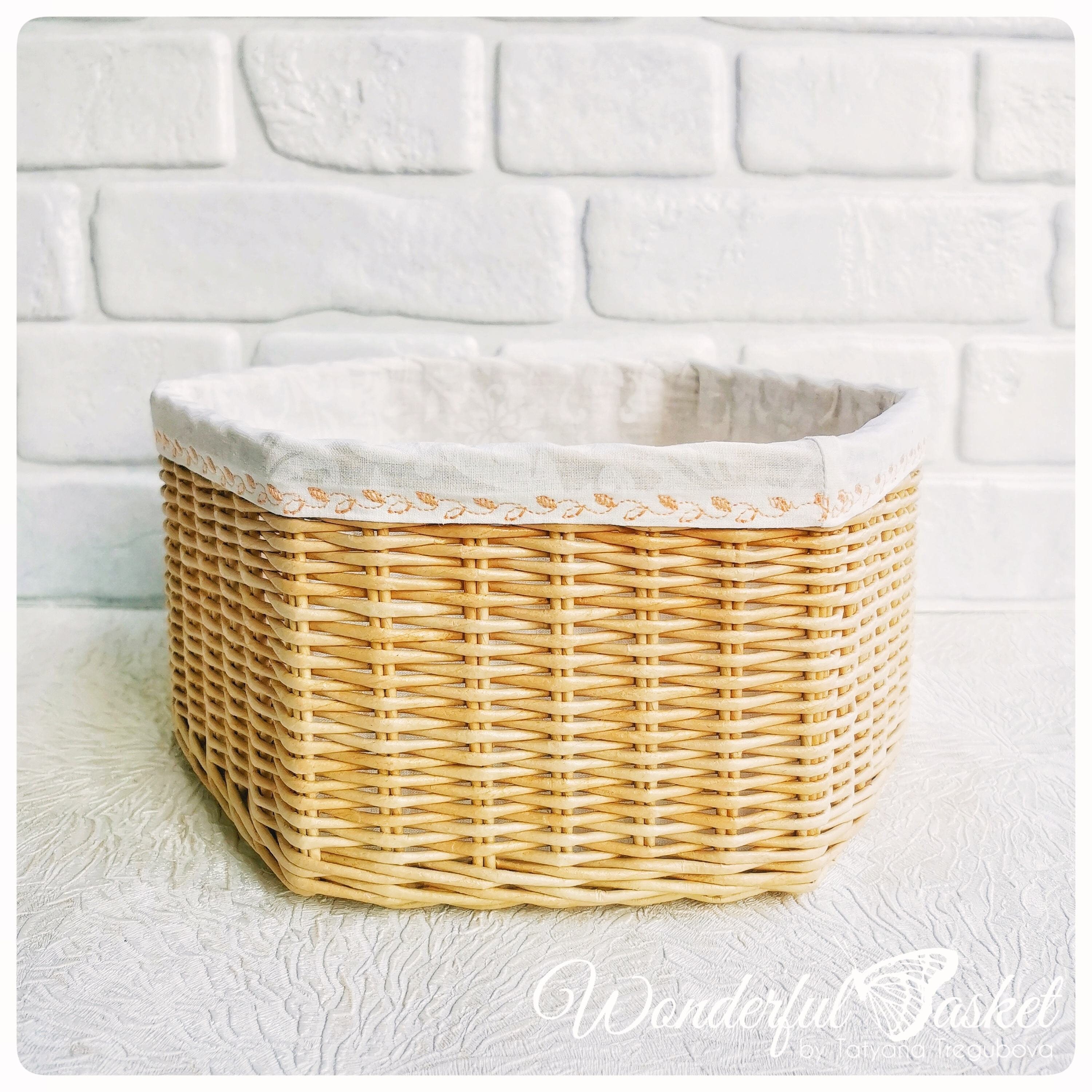 Hexagon wicker basket for fruits fruits wicker basket wicker Etsy