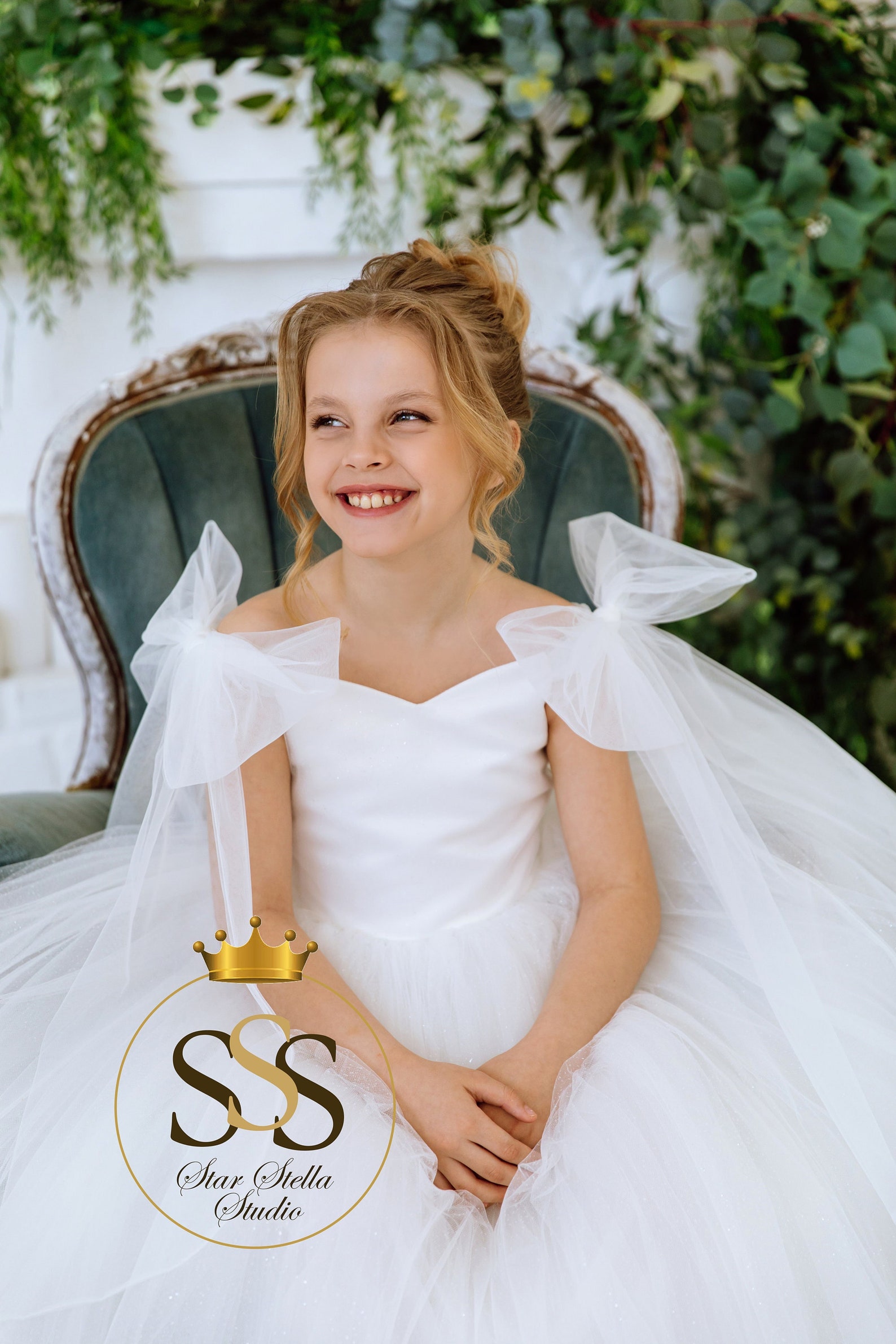 Flower Girl Dress Ivory Flower Girl Dress Toddler Flower Etsy