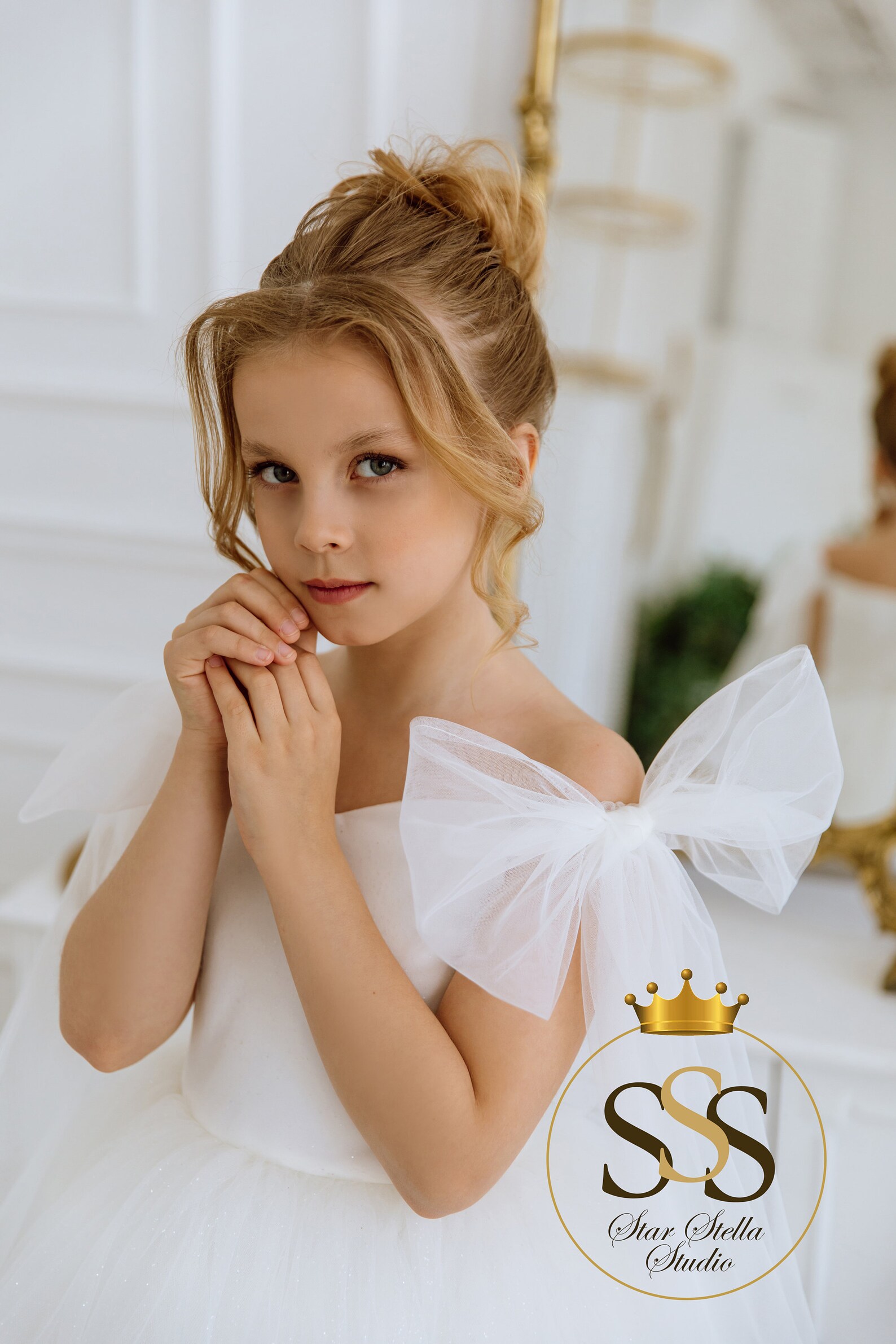 Flower Girl Dress Ivory Flower Girl Dress Toddler Flower Etsy