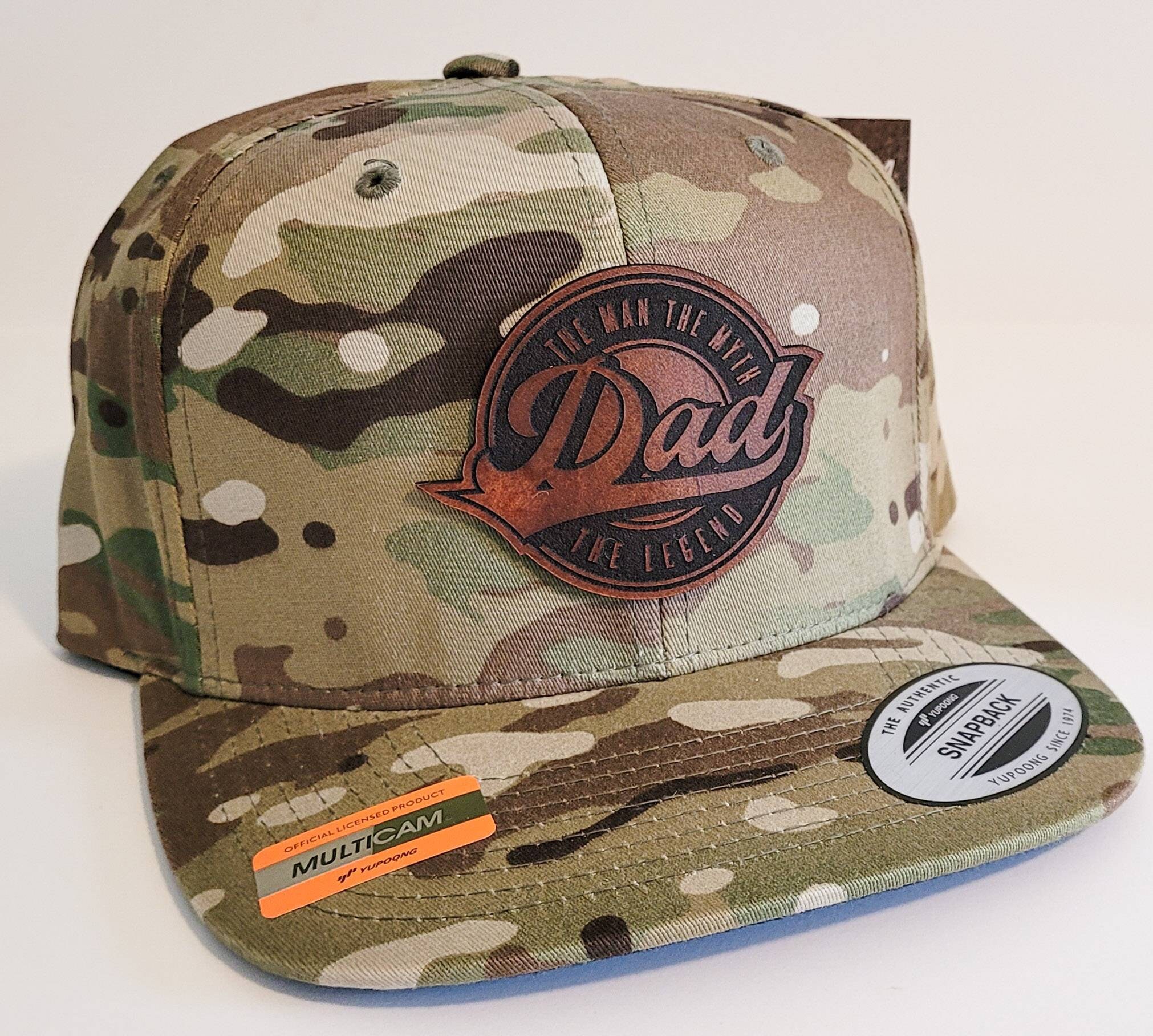 Dad Leather Patch Hat Father's Day Cap Leather Patch Etsy