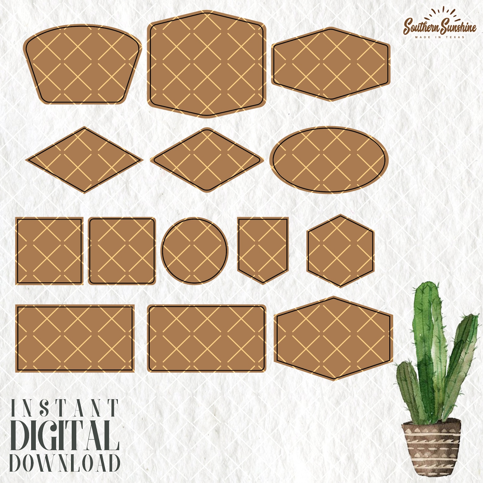 Digital Cut File SVG Leather Patch Bundle 14 Hat Patches Etsy