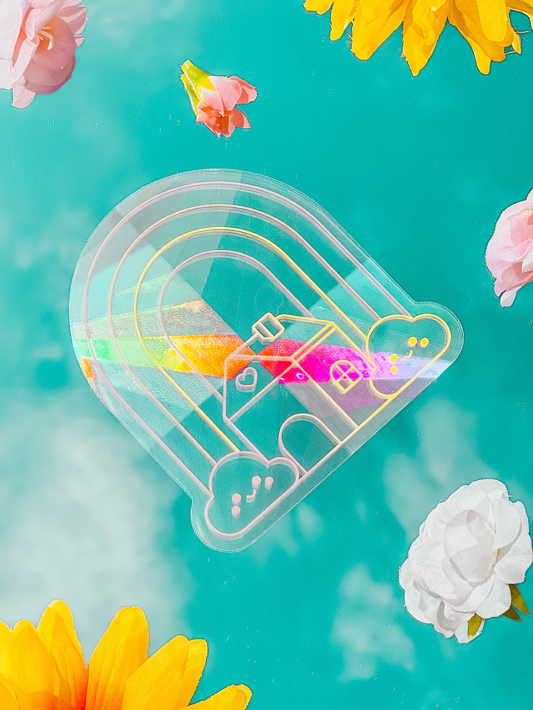 House Suncatcher Sticker Rainbow Maker Window Decal - Etsy