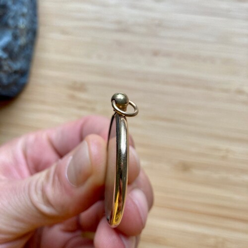 Antique Edwardian shops Large Rolled Gold Locket Pendant 4 cm diameter