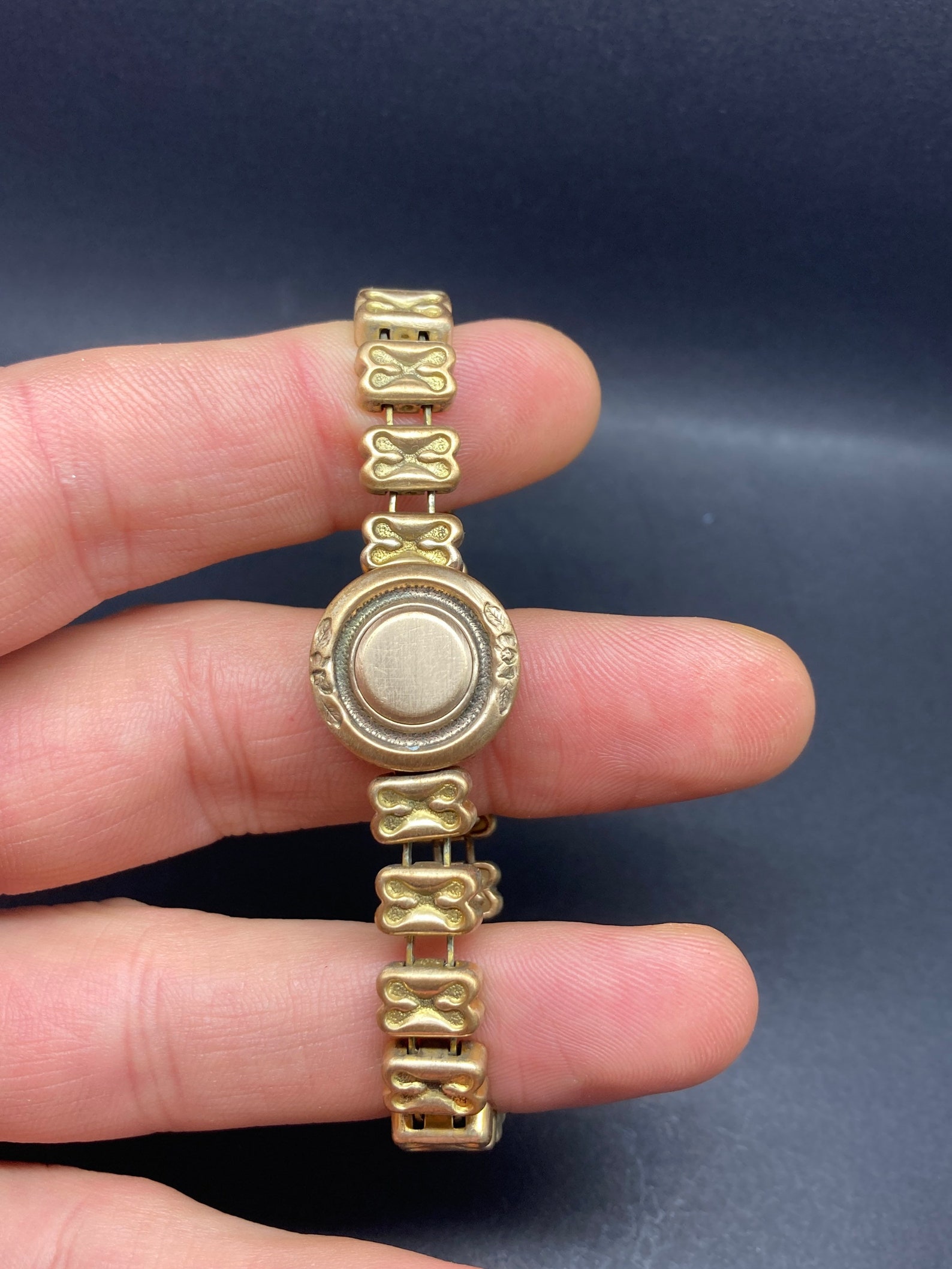 Antique Victorian Rolled Gold Flexible Bracelet Etsy