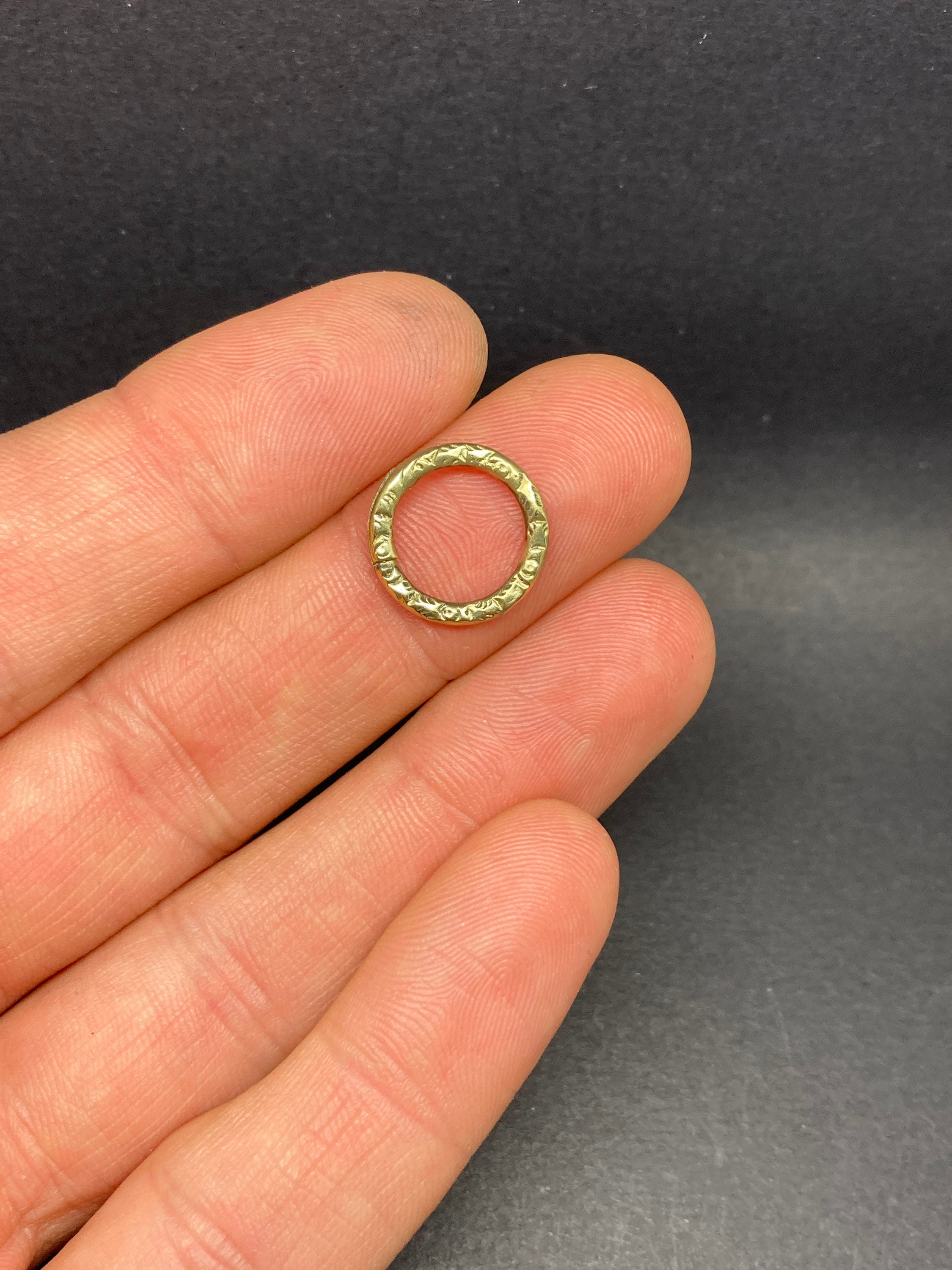 Antique Rolled Gold Split Ring 1.5 cm Diameter Etsy