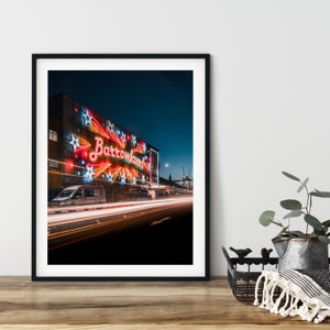 Light trails along Barrowland fine art photo print | Glasgow print | A4, A3 & A2 | Glasgow | Scotland | Scotland Photography | Gift | Art