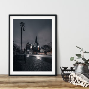 Glasgow Cathedral fine art photo print | Cathedral | Glasgow city print | Mounted Prints | Scotland Photography | Home decor