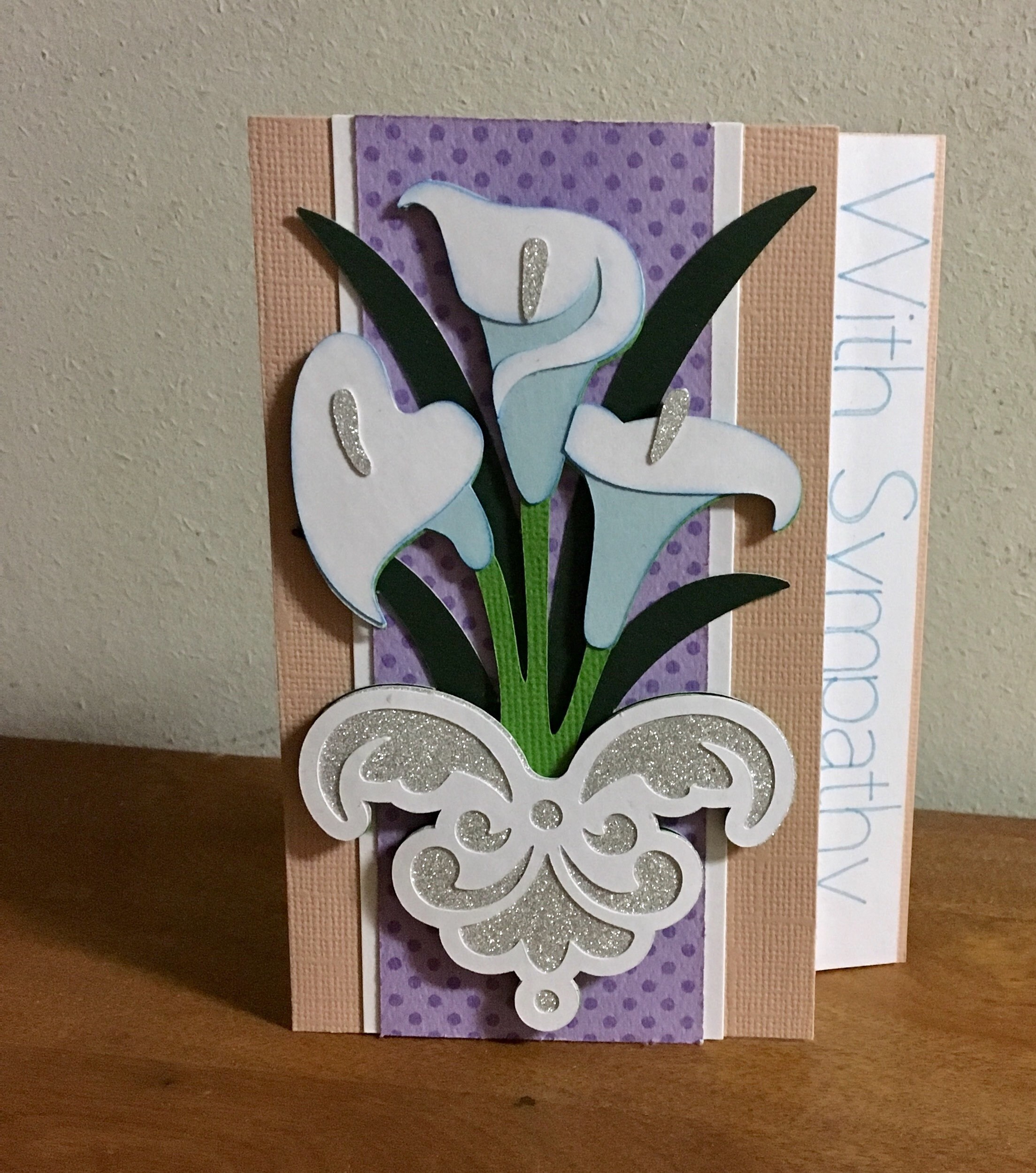 Sympathy Card 3D Greeting Card Condolence Card - Etsy