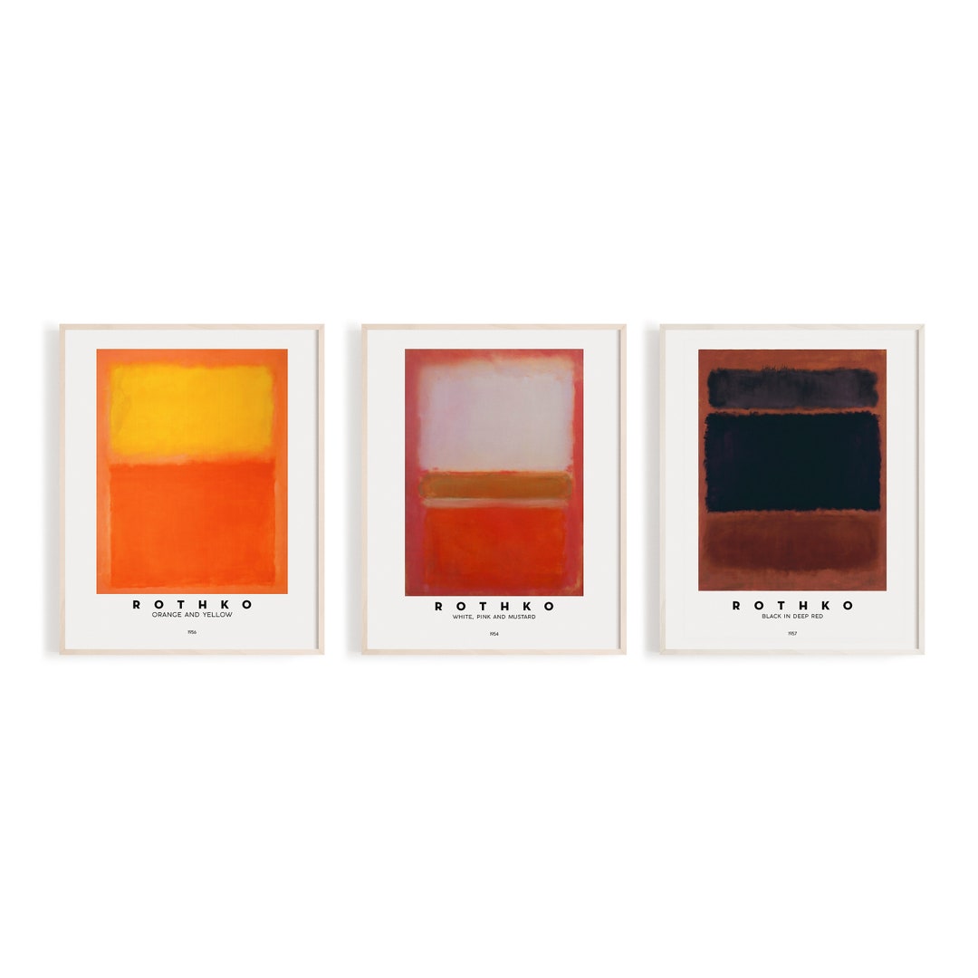 Mark Rothko Prints Set: Abstract Minimalist Art (digital Download) - Etsy