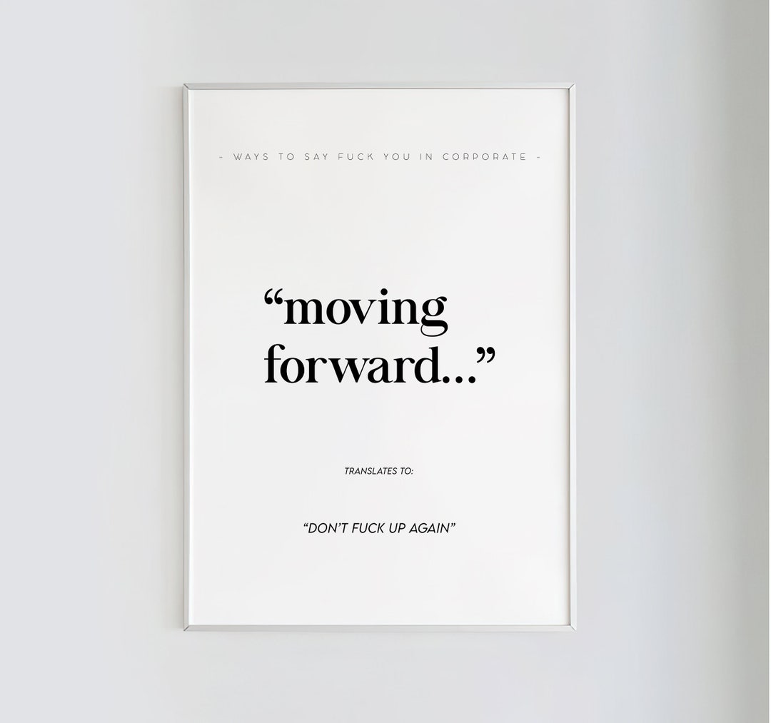 Funny Office Print:
