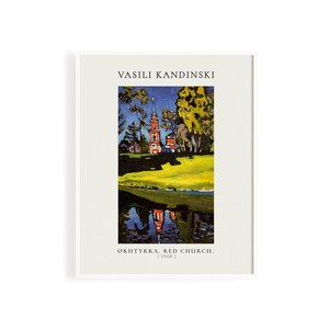 Kandinsky, 1908, Ahtyrka Red Church Exhibition Poster | Kandinsky Prints