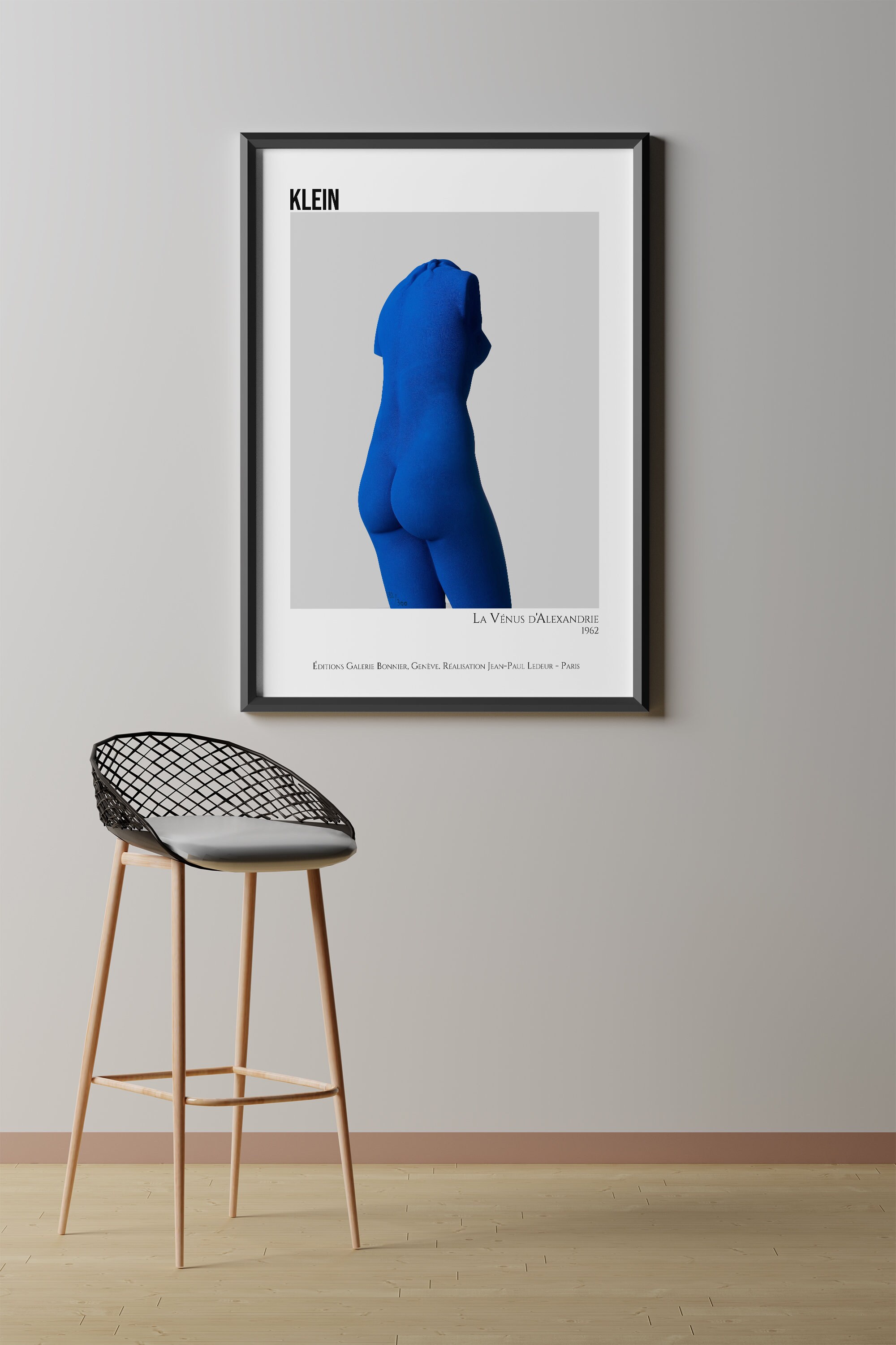 Yves Klein La Vénus d'Alexandrie Poster II Venus Blue Etsy
