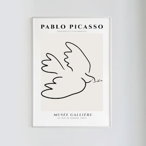 Picasso, Dove of Peace Poster | Picasso Line Art