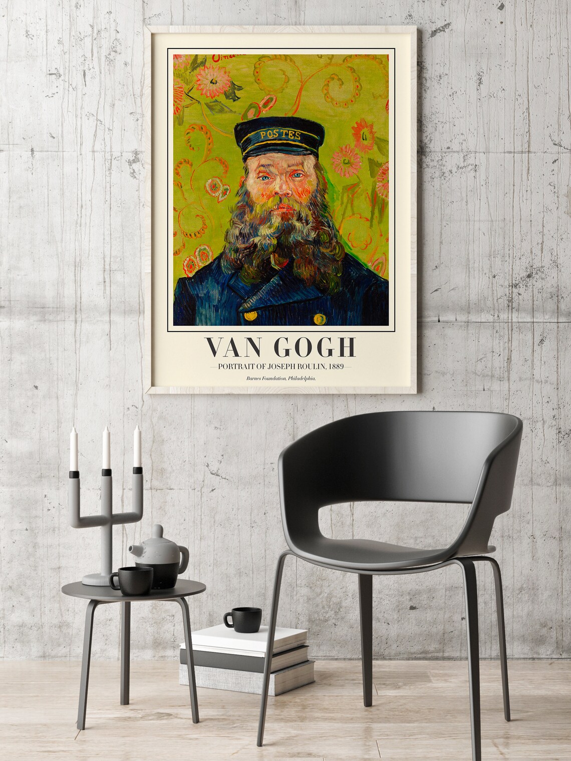 Van Gogh 1889 the Postman Roulin Exhibition Poster Vincent - Etsy