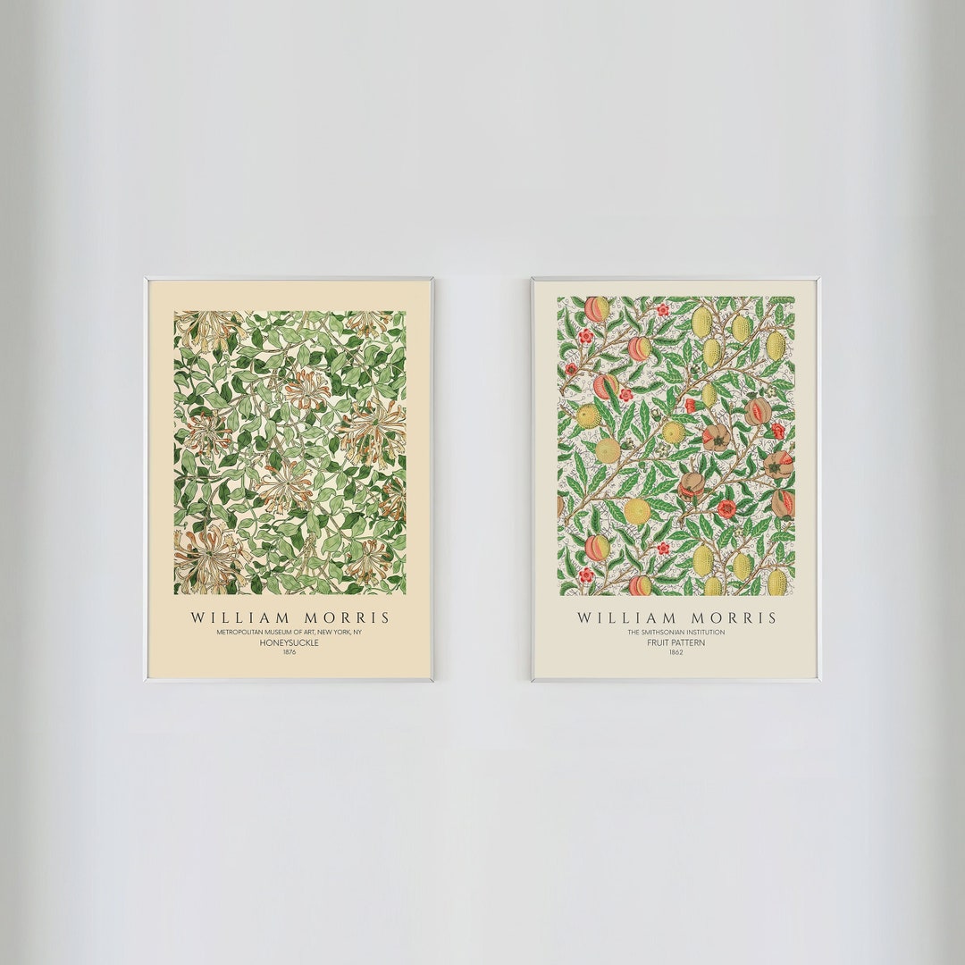 William Morris Prints Set: Art Nouveau Floral Wall Art (digital ...